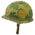 Original U.S. Vietnam War M1 Helmet with Camouflage Cover and Liner Original Items