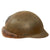 Original French WWII Model 1935 Tanker Armored Vehicle Helmet with Armored Artillery Badge Original Items