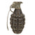 Original U.S. WWII Inert MkII Pineapple Grenade with Early Screw-bottom Body & M10A1 Fuze