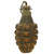 Original U.S. WWII Inert MkII Pineapple Grenade with Yellow Paint with Fuze Original Items