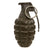 Original U.S. WWII Inert MkII Pineapple Practice Grenade with Correct Fuze - Repainted