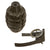 Original U.S. WWII Inert MkII Pineapple Practice Grenade with Correct Fuze - Repainted