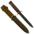 Original U.S. WWII M3 Fighting Knife by CASE with Great Transitional M8 Scabbard by B.M. Co. with Khaki & OD Green Canvas Original Items