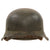 Original German WWII Heer Army M42 Steel Helmet with Czech Replica Liner and Original Early Pattern Chinstrap, Stamped CKL64