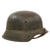 Original German WWII Heer Army M42 Steel Helmet with Czech Replica Liner and Original Early Pattern Chinstrap, Stamped CKL64