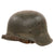 Original German WWII Heer Army M42 Steel Helmet with Czech Replica Liner and Original Early Pattern Chinstrap, Stamped CKL64