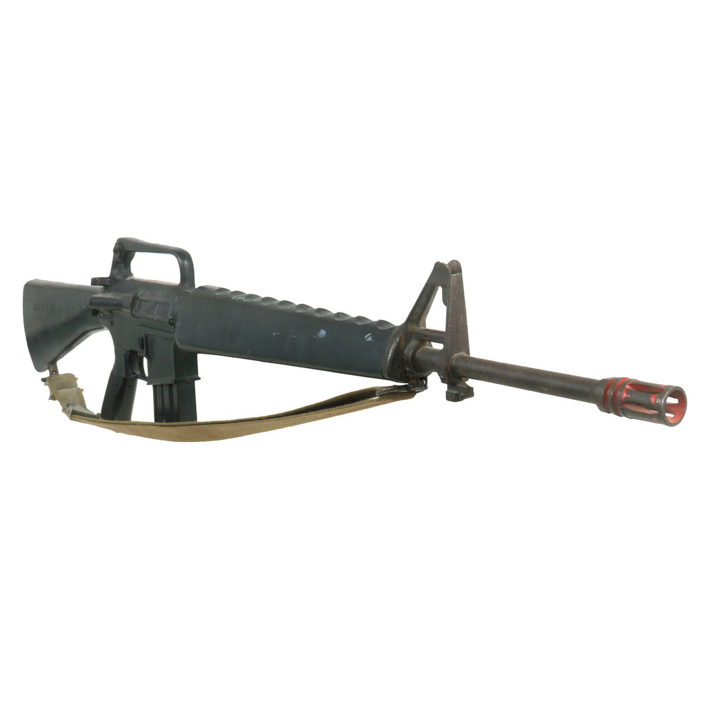 Original U.S. Vietnam War Era Colt M16A1 AR-15 Rubber Duck Molded Training Rifle with Sling - Marked TASO - FG Original Items