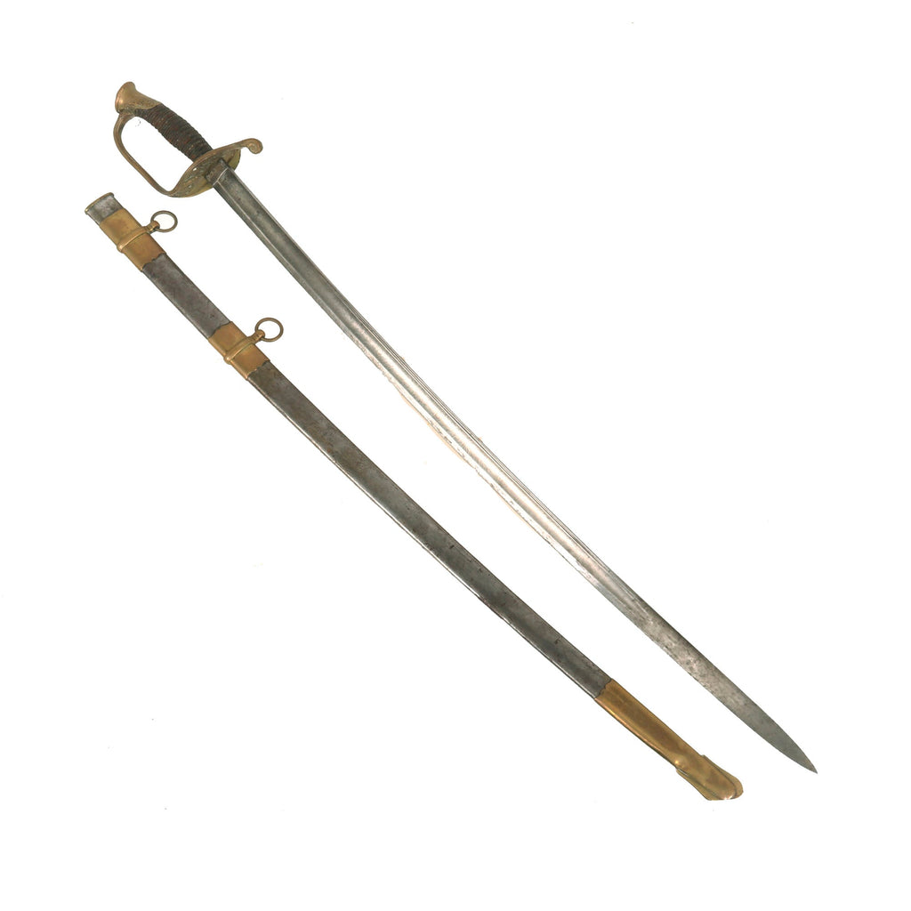 Original U.S. Civil War Model 1850 Army Staff and Field Officer Sword with German Blade by W. Clauberg & Iron Scabbard Original Items