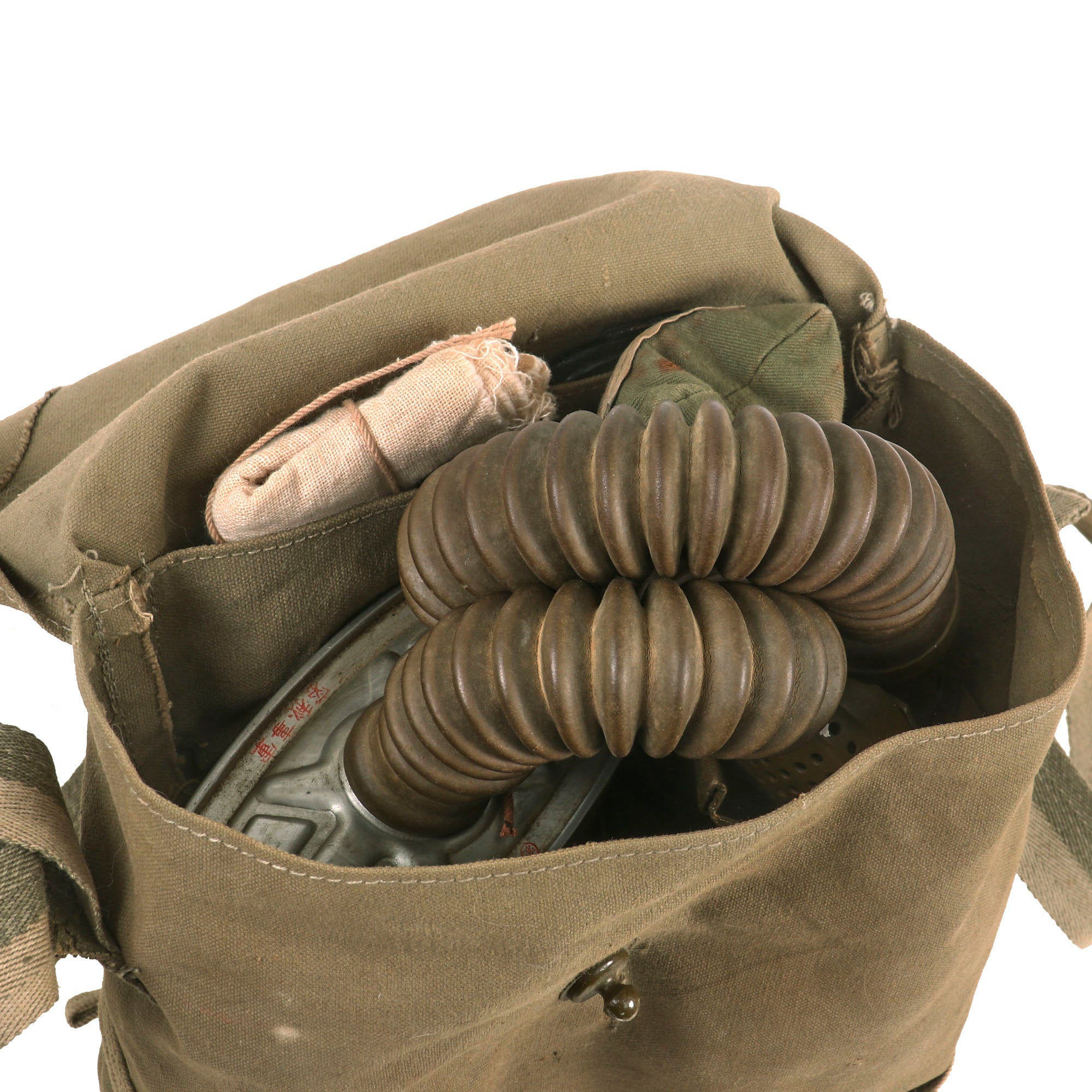 Original Japanese WWII Rare Type 99 Gas Mask With Intact