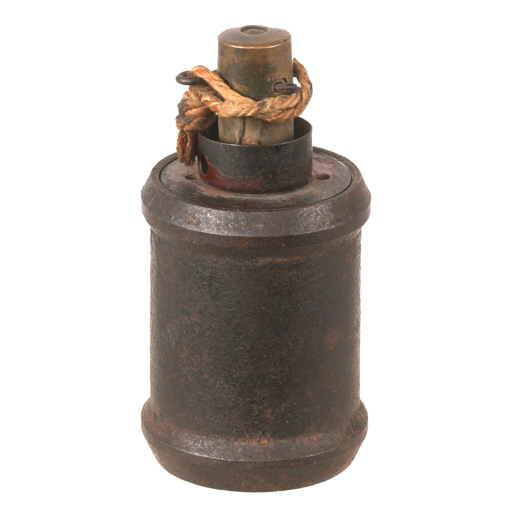 Original Japanese WWII Inert Type 99 Kiska Hand Grenade with Fuse & Pull String Original Items