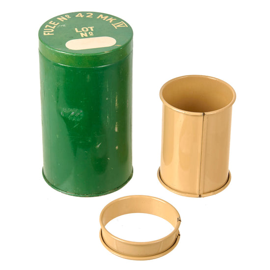 Original British WWII No. 42 MK. IV Aerial Bomb Fuze Canister with Insert - Inert Original Items