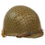 Original U.S. WWII 1945 M1 McCord Rear Seam Swivel Bale Helmet with M44 Net and Westinghouse Liner Original Items