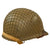 Original U.S. WWII 1945 M1 McCord Rear Seam Swivel Bale Helmet with M44 Net and Westinghouse Liner Original Items