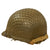 Original U.S. WWII 1945 M1 McCord Rear Seam Swivel Bale Helmet with M44 Net and Westinghouse Liner Original Items