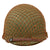 Original U.S. WWII M1 McCord Front Seam Swivel Bale Helmet with Stiffened M44 Net and Westinghouse Liner - Replaced Sweatband Original Items