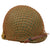 Original U.S. WWII M1 McCord Front Seam Swivel Bale Helmet with Stiffened M44 Net and Westinghouse Liner - Replaced Sweatband Original Items