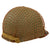 Original U.S. WWII M1 McCord Front Seam Swivel Bale Helmet with Stiffened M44 Net and Westinghouse Liner - Replaced Sweatband Original Items
