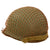Original U.S. WWII M1 McCord Front Seam Swivel Bale Helmet with Stiffened M44 Net and Westinghouse Liner - Replaced Sweatband Original Items