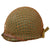 Original U.S. WWII M1 McCord Front Seam Swivel Bale Helmet with Stiffened M44 Net and Westinghouse Liner - Replaced Sweatband Original Items