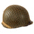 Original U.S. WWII McCord M1 Front Seam Fixed Bale Helmet with Firestone Liner & Helmet Net Original Items