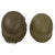 Original U.S. WWII 1943 M1 McCord Fixed Bale Front Seam Helmet with Net - Inland/Firestone Tire & Rubber Co Liner Original Items