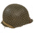 Original U.S. WWII 1943 M1 McCord Fixed Bale Front Seam Helmet with Net - Inland/Firestone Tire & Rubber Co Liner Original Items