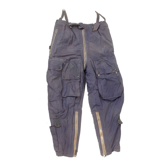 Original German WWII  Luftwaffe Blue Electric Heated Winter Flying "Channel" Trousers by Karl Heisler Original Items