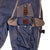 Original German WWII 1943 Dated Luftwaffe Blue Electric Heated Winter Flying "Channel" Trousers with Suspenders - RBNr. Marked Original Items