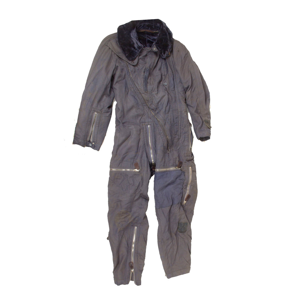 Original German WWII Luftwaffe Blue Heated Winter Flying Suit Coverall by Karl Heisler Original Items