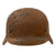 Original German WWII Courland Pocket Recovered M40 Heer Army Single Decal Relic Helmet - Size 64 Shell Original Items