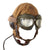 Original WWII German Luftwaffe LKP S101 Summer Pilot Flying Helmet with Avionics & Goggles Original Items