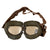 Original WWII German Luftwaffe LKP S101 Summer Pilot Flying Helmet with Avionics & Goggles Original Items