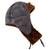 Original German WWII Kriegmarine Issue Winter Fur Leather Hat with PRYM Snaps - Size 57 Original Items