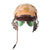 Original U.S. WWII Army Air Force Officer Tan “Fly-Weighter” Crusher Cap by Lewis With HB-7 Headset & Aviator Sunglasses - Size 7¼ Original Items