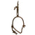 Original U.S. Late 19th Century Early Western Iron Cowboy Spurs with Chains & Leather Straps - Circa 1870 Original Items