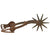 Original U.S. Late 19th Century Early Western Iron Cowboy Spurs with Chains & Leather Straps - Circa 1870 Original Items