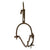 Original U.S. Late 19th Century Early Western Iron Cowboy Spurs with Chains & Leather Straps - Circa 1870 Original Items