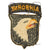 Original U.S. WWII Airborne Patch Lot with Scarf made from Camouflage Parachute Original Items