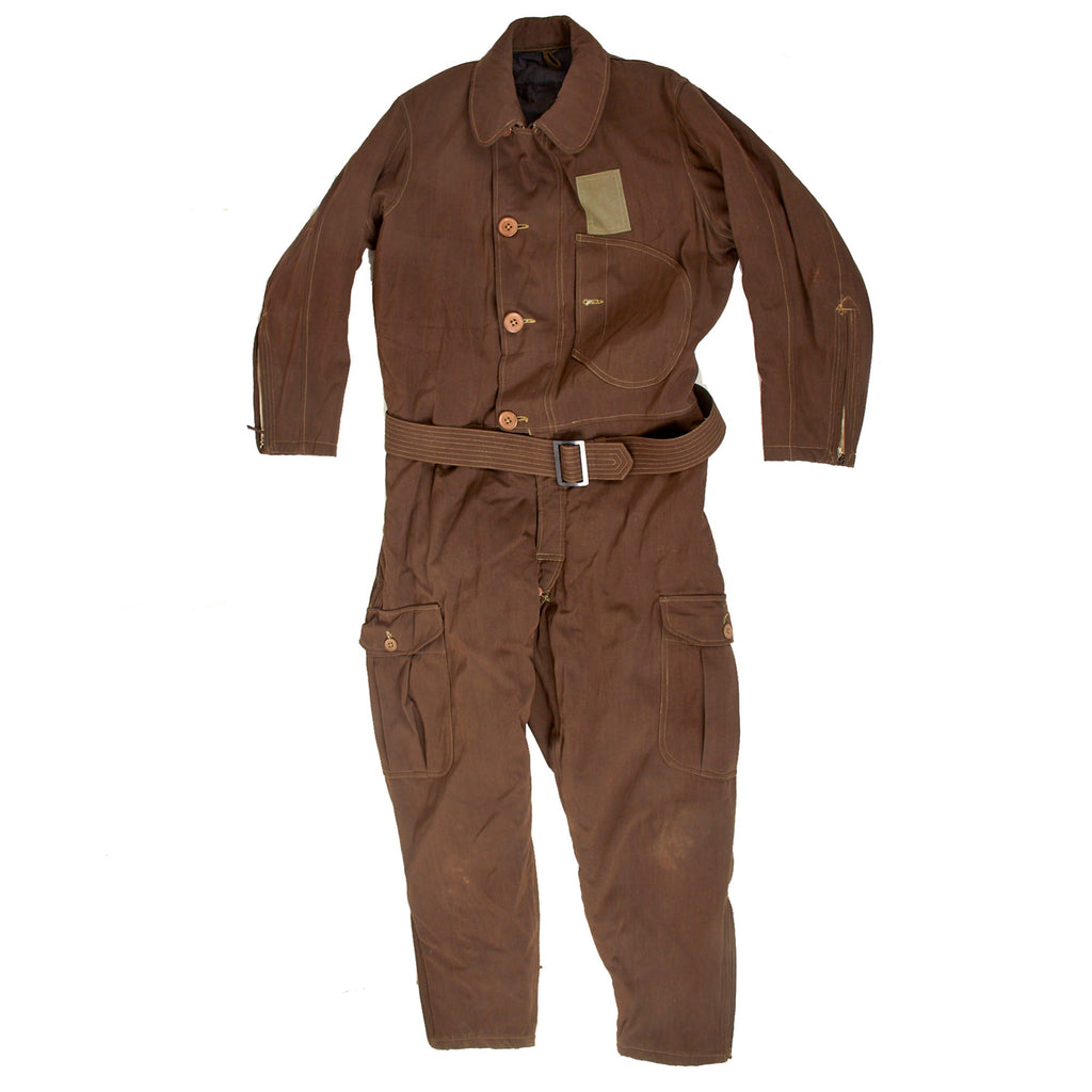 Original Imperial Japanese WWII Navy (IJN) Pilot’s Summer Weight Lightweight Flightsuit with Sweater Dickie for Display - Size 2 Original Items
