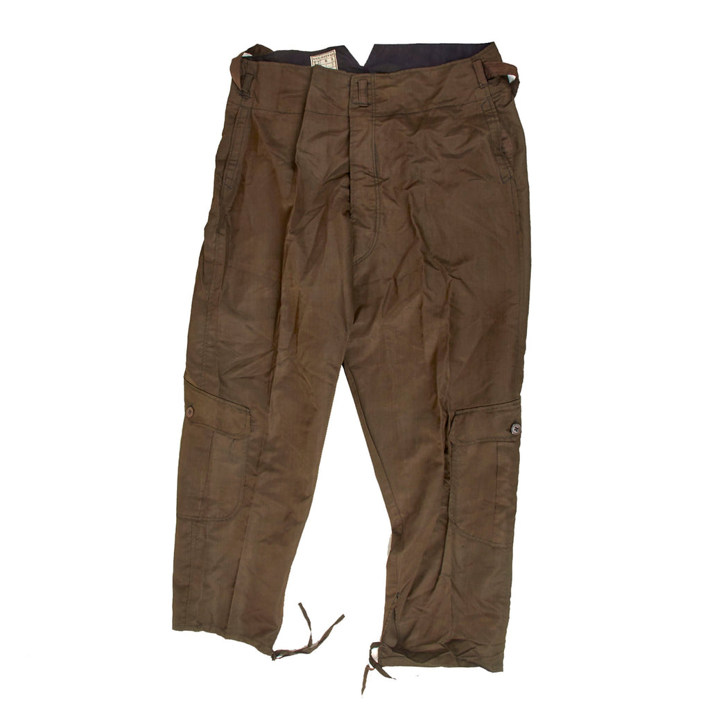 Original WWII Imperial Japanese Navy Pilot Lightweight Flight Trousers with Original Tag Original Items