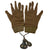Original Japanese WWII Electrically-Heated Flight Glove Inserts by Mitsubishi with Original Tag - Dated 1943 Original Items