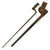 Original U.S. Springfield Trapdoor M1873 Rifle Socket Bayonet with NGP Pennsylvania National Guard Scabbard Original Items