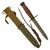 Original U.S. WWII M4 Bayonet for the M1 Carbine by IMPERIAL with Updated M8 Scabbard by B.M. Co. Original Items