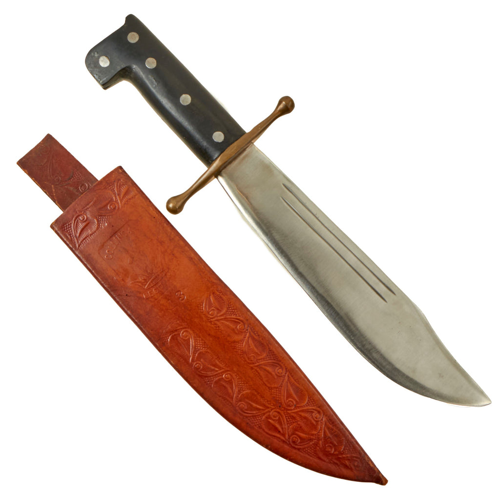 Original U.S. WWII Collins & Co. Legitimus No.18 Machete V44 Knife with Wood Handle - Excellent Condition Original Items