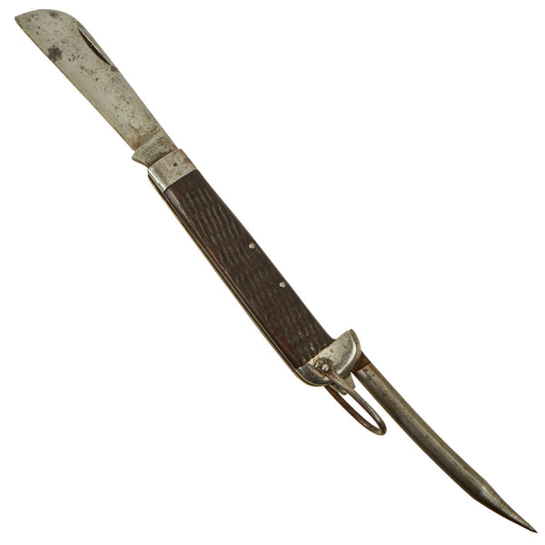 Navy Rope Knife Original U.S. WWII Navy M7085 Rosewood Marlin Spike Knife by Camillus ...