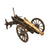 Original French Napoleonic Canon de 12 Gribeauval 1:9 Scale Minitature Model with Extremely Detailed Gun Carriage & Limber / Caisson - Functional Original Items