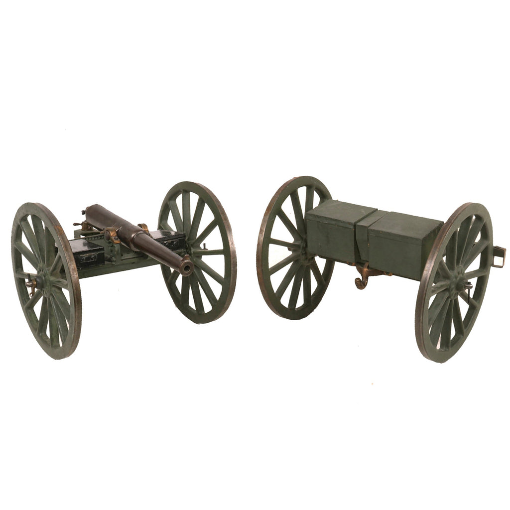 Orignal U.S. Indian War Era M1875 Mountain Gun 1:5 Scale Miniature Model with Limber / Caisson - Used to Train West Point Cadets - Functional Original Items