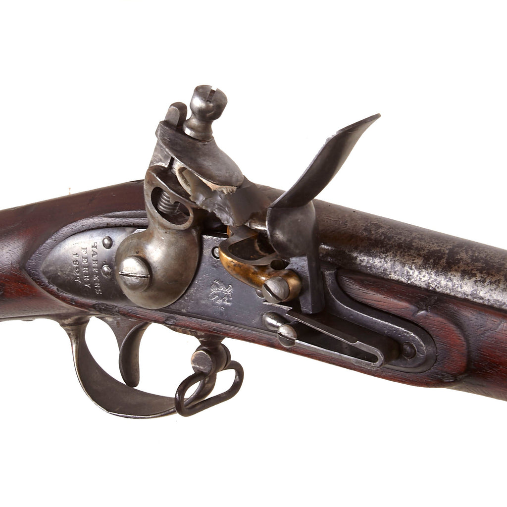 Original U.S. Springfield Model 1822 Flintlock Musket by Harpers Ferry ...