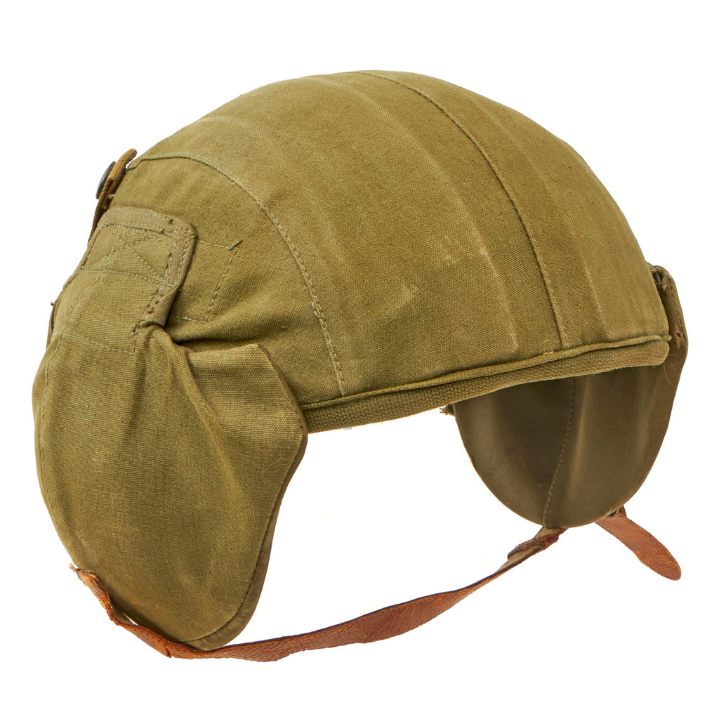 Original U.S. WWII USAAF Bomber Crew M4A2 Flak Helmet - Complete Original Items