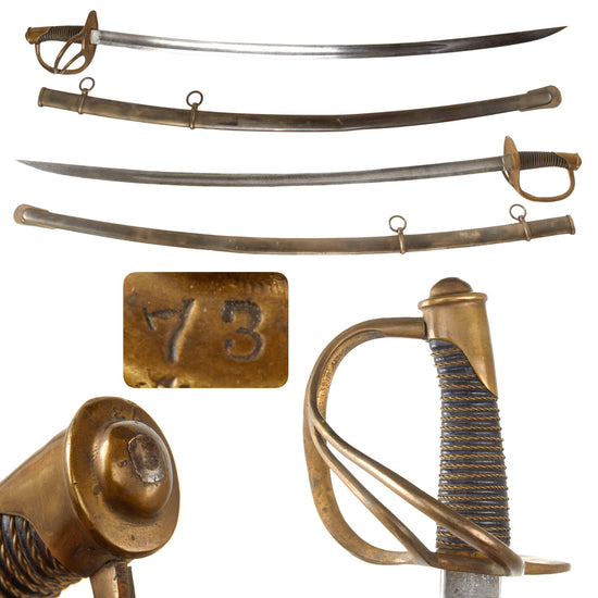 Original U.S Civil War M-1840 "Wrist Breaker" Heavy Cavalry Saber with Scabbard - Imported German Blade - Excellent Original Items